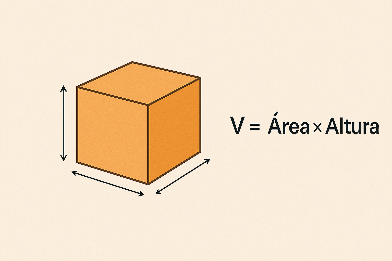 calcular volume de area